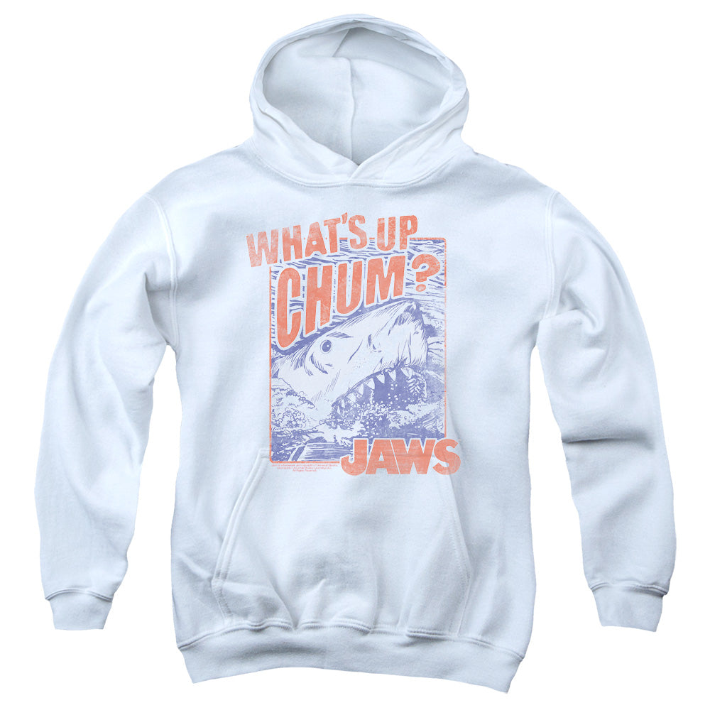 Jaws Chum Kids Youth Hoodie White