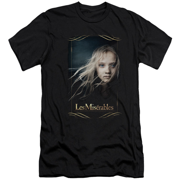 Les Miserables Cosette Slim Fit Mens T Shirt Black