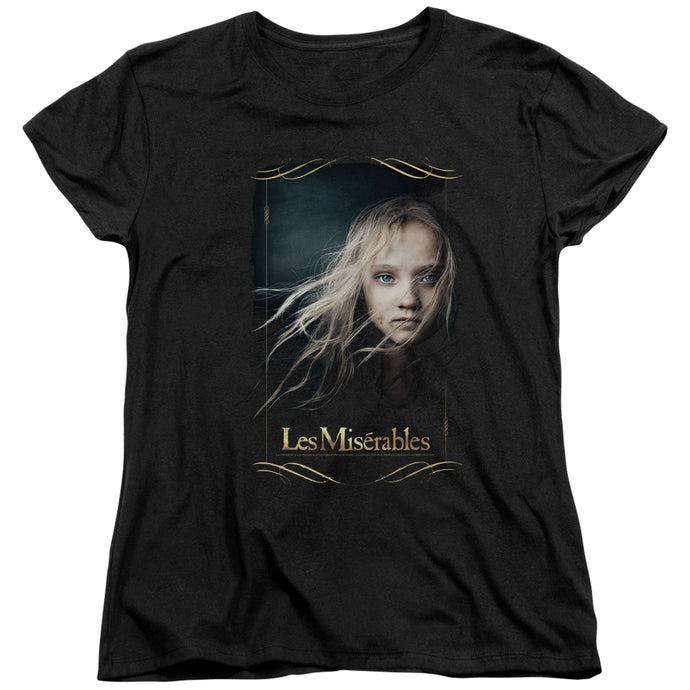 Les Miserables Cosette Womens T Shirt Black