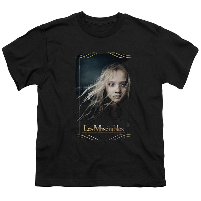 Les Miserables Cosette Kids Youth T Shirt Black