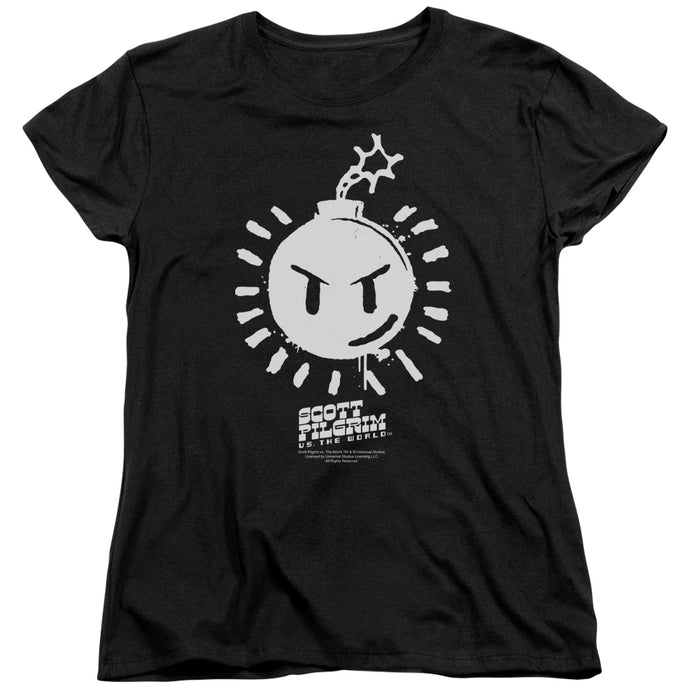 Scott Pilgrim Vs The World Sex Bob Omb Logo Womens T Shirt Black