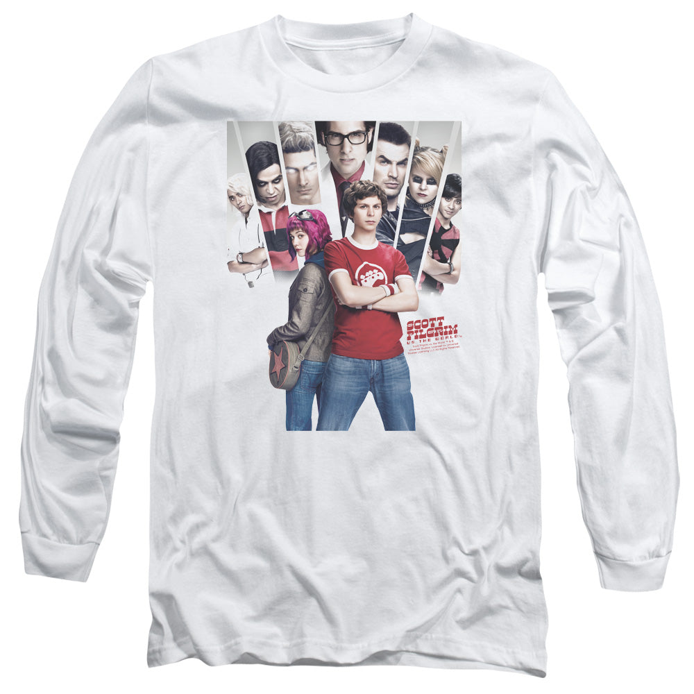 Scott Pilgrim Vs The World Pirim Poster Mens Long Sleeve Shirt White