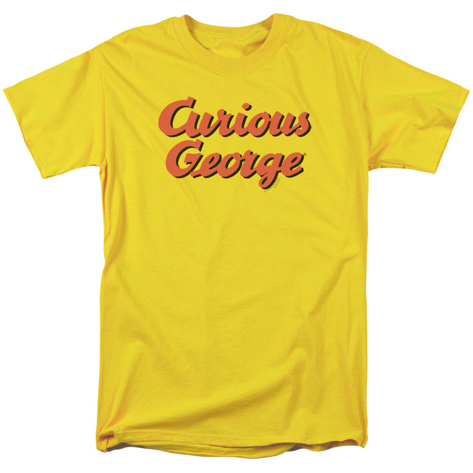 Curious George Logo Mens T Shirt Yellow