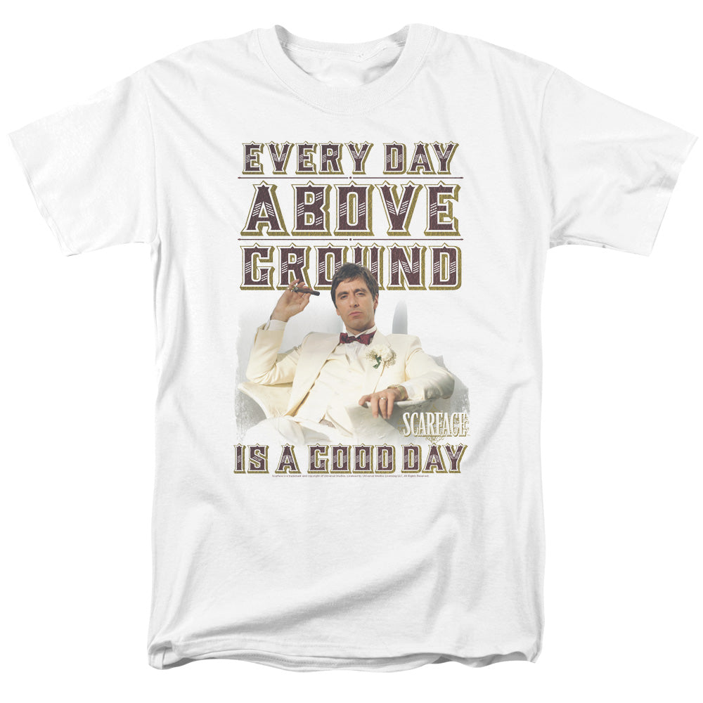Scarface Above Ground Mens T Shirt White Officially Licensed