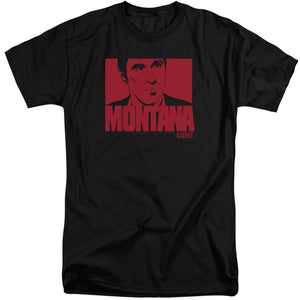 Scarface Montana Face Mens Tall T Shirt Black