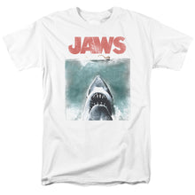 Load image into Gallery viewer, Jaws Vintage Poster Mens T Shirt White