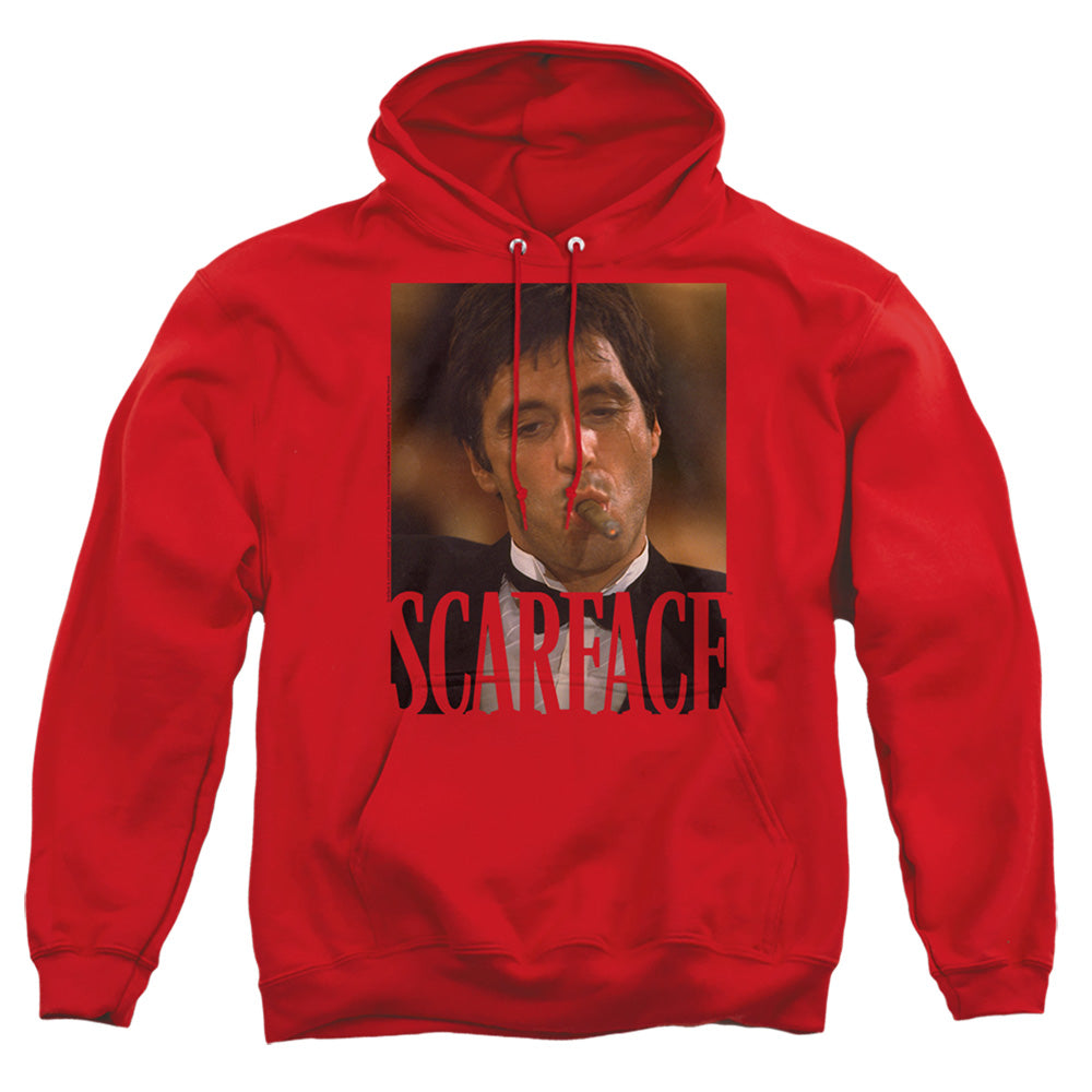 Scarface Oking Cigar Mens Hoodie Red Officially Licensed
