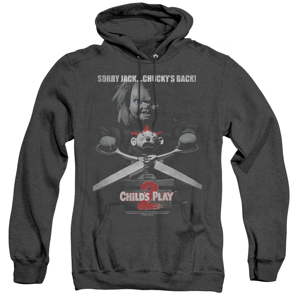 Childs Play 2 Jack Poster Mens Heather Hoodie Black Black Officially Licensed