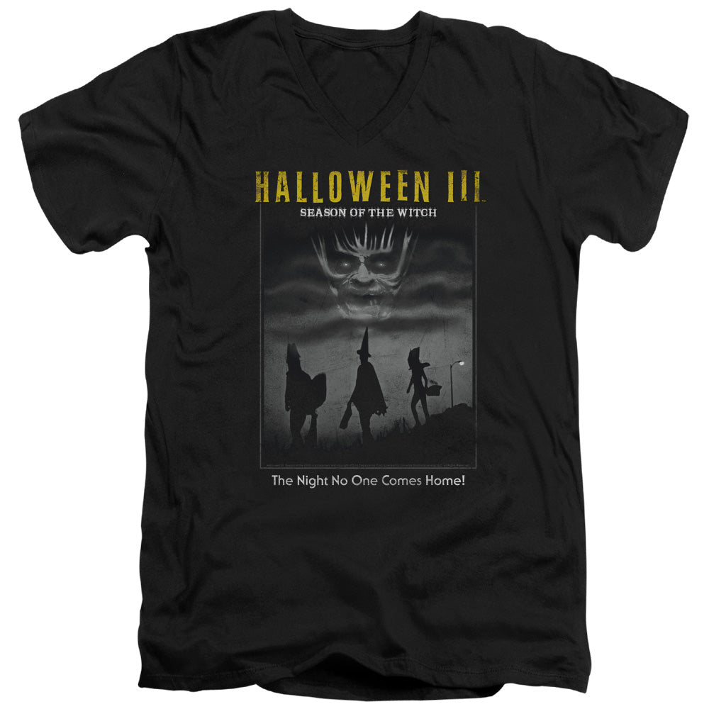 Halloween III Kids Poster Mens Slim Fit V-Neck T Shirt Black