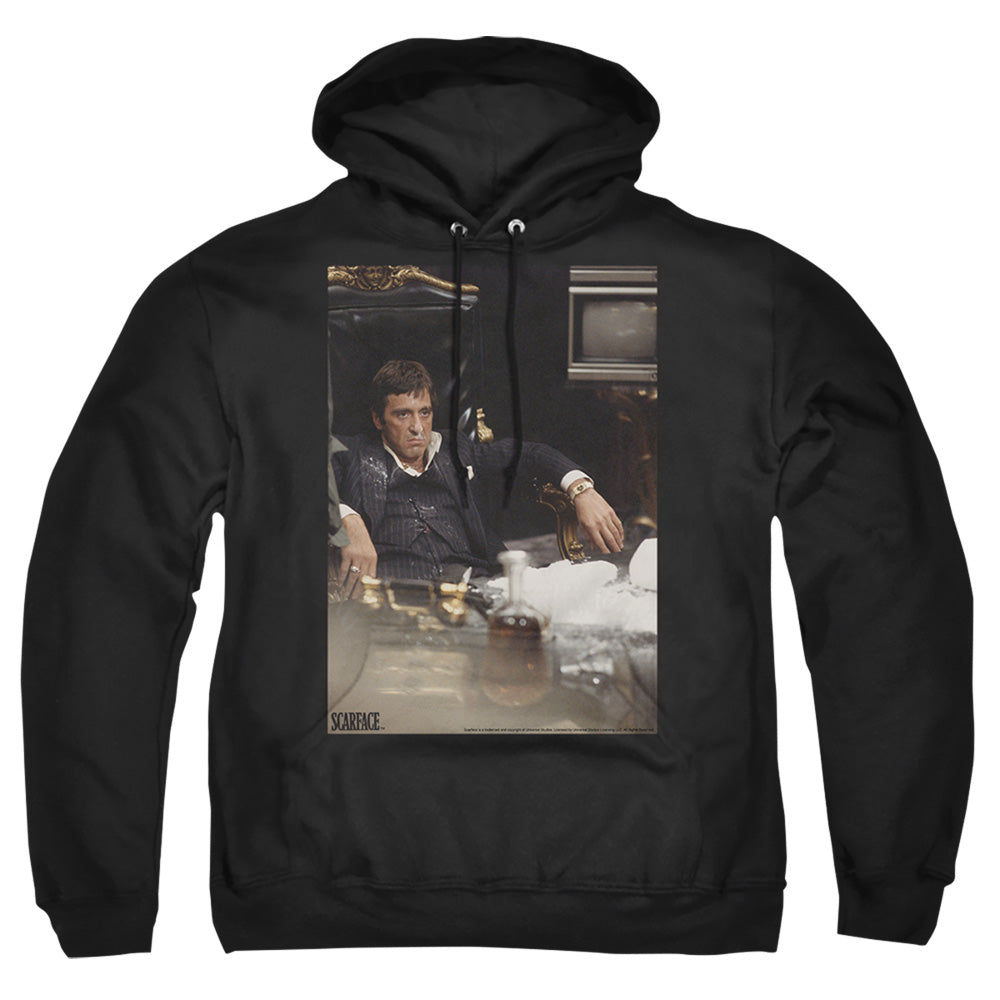 Scarface Sit Back Mens Hoodie Black Officially Licensed
