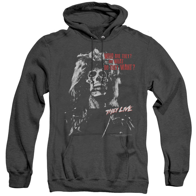 They Live They Want Heather Mens Hoodie Black