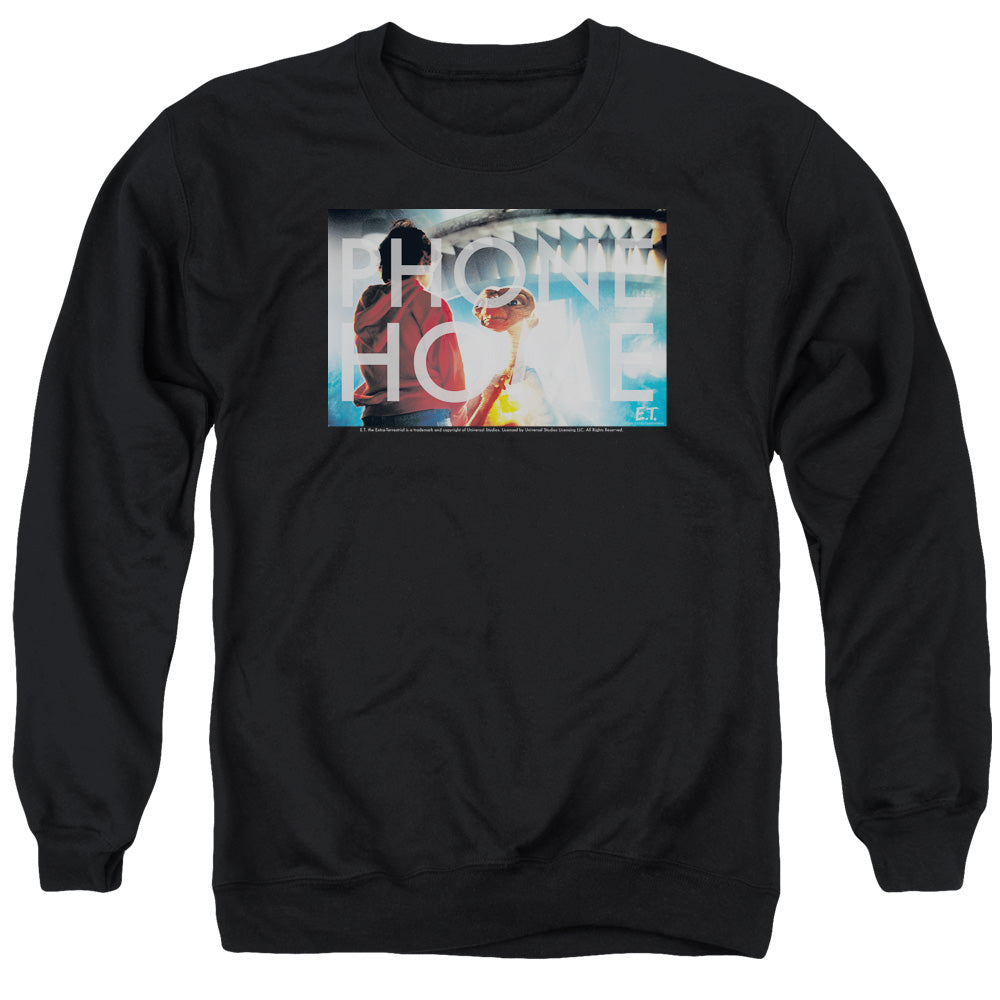 ET the Extra Terrestrial Knockout Mens Crewneck Sweatshirt Black