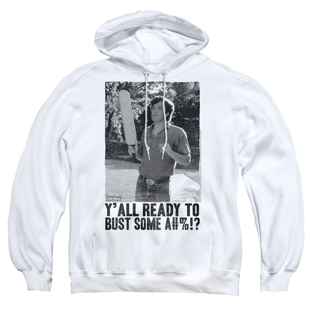 Dazed And Confused Paddle Mens Hoodie White White Officially Licensed