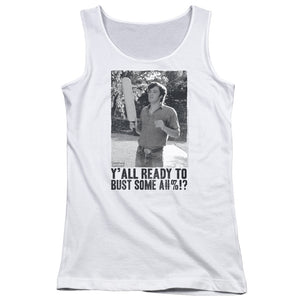 Dazed and Confused Paddle Womens Tank Top Shirt White