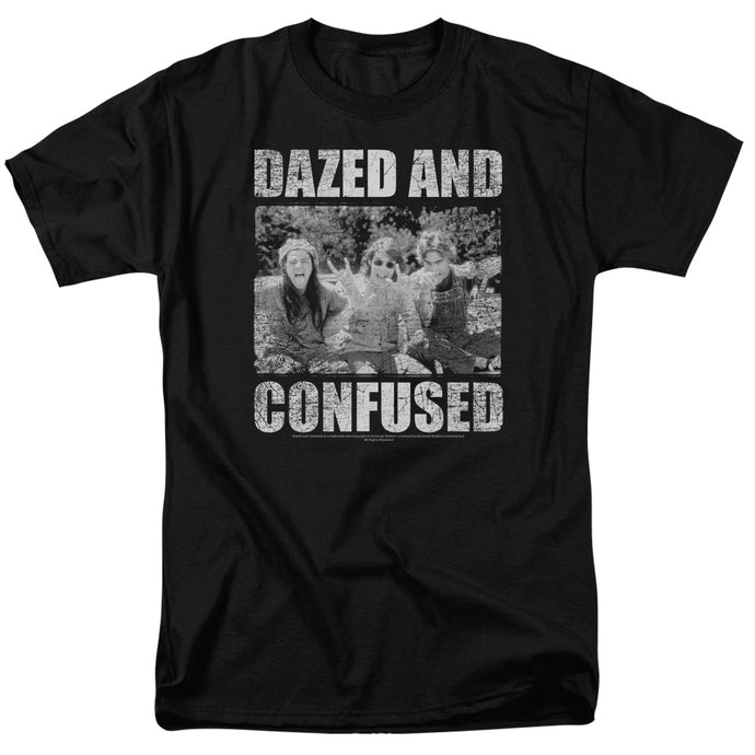 Dazed and Confused Rock On Mens T Shirt Black