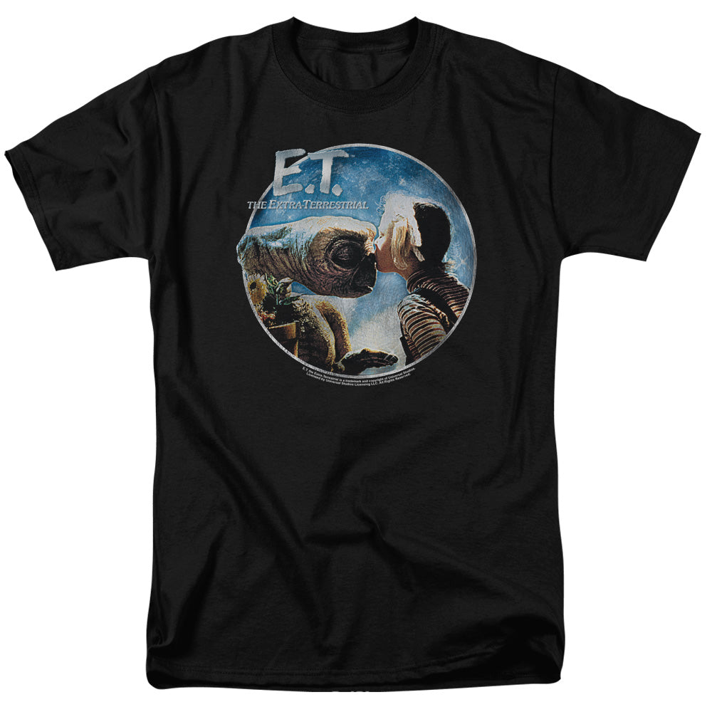 ET the Extra Terrestrial Gertie Kisses Mens T Shirt Black
