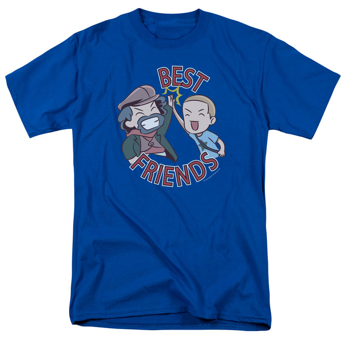 Valiant Comics Archer and Armstrong Best Friends Emoji Mens T Shirt Royal Blue