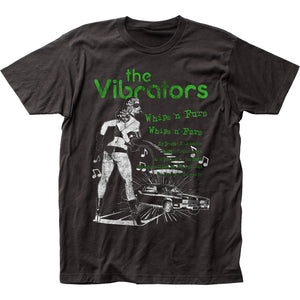The Vibrators Whips N Furs Mens T Shirt Black