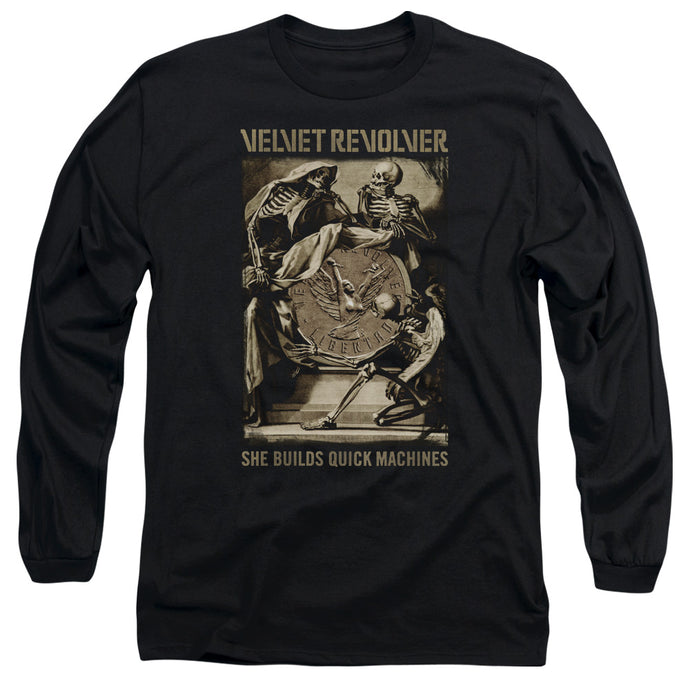 Velvet Revolver Quick Machines Mens Long Sleeve Shirt Black