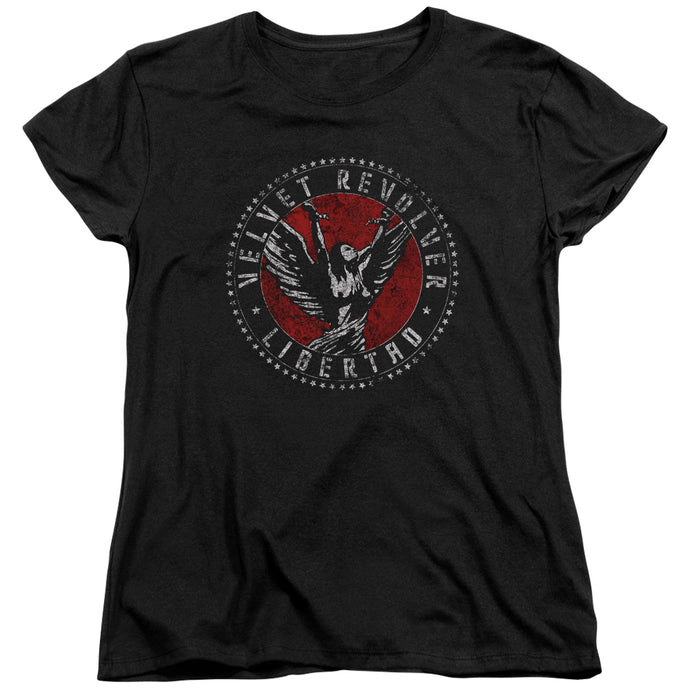 Velvet Revolver Circle Logo Womens T Shirt Black