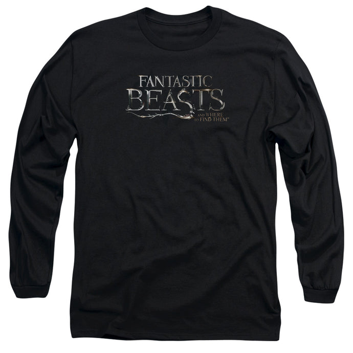 Fantastic Beasts Logo Mens Long Sleeve Shirt Black