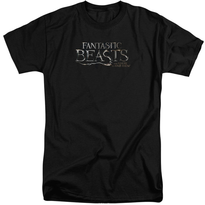 Fantastic Beasts Logo Mens Tall T Shirt Black