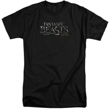 Load image into Gallery viewer, Fantastic Beasts Logo Mens Tall T Shirt Black