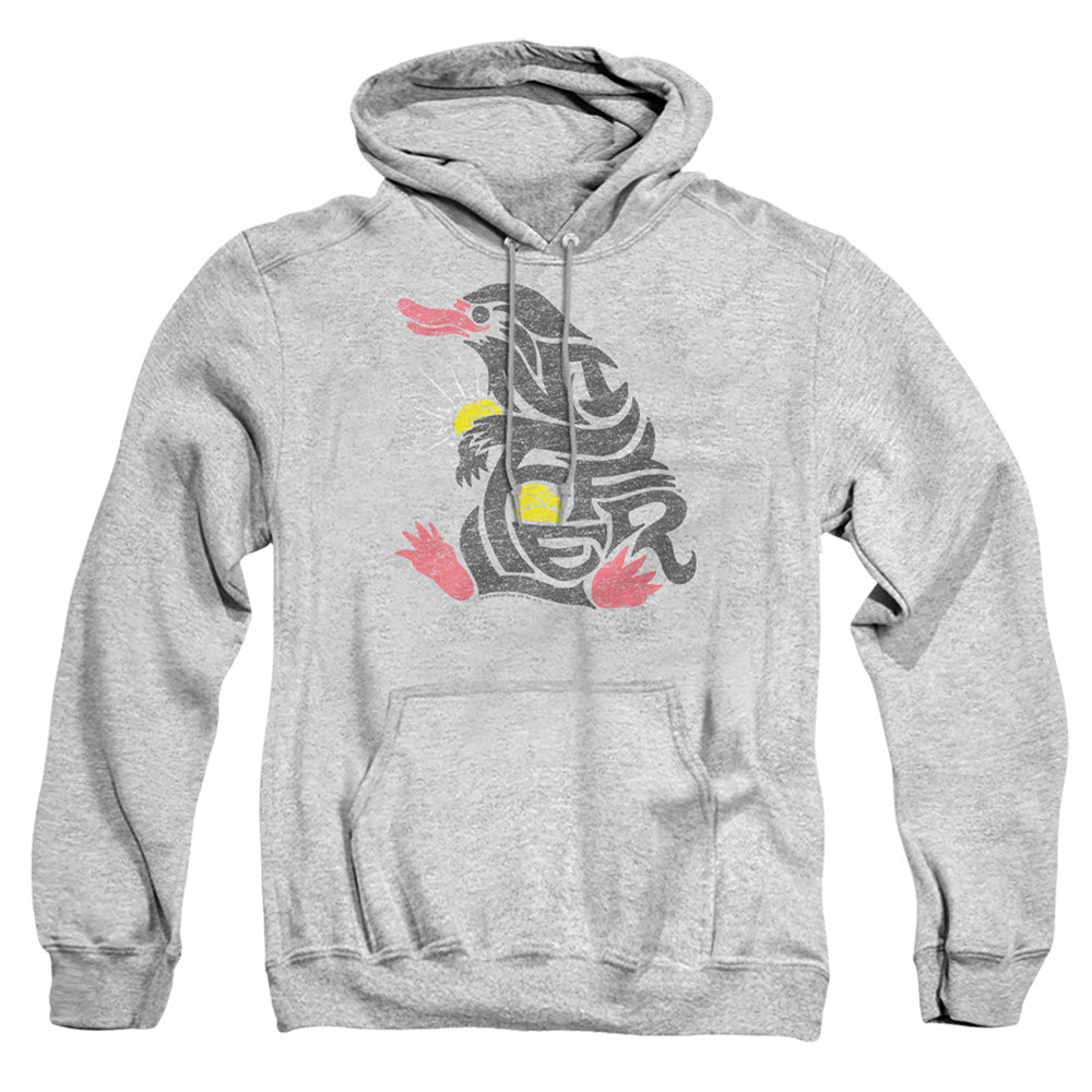 Fantastic Beasts Niffler Mens Hoodie Athletic Heather Officially Licensed