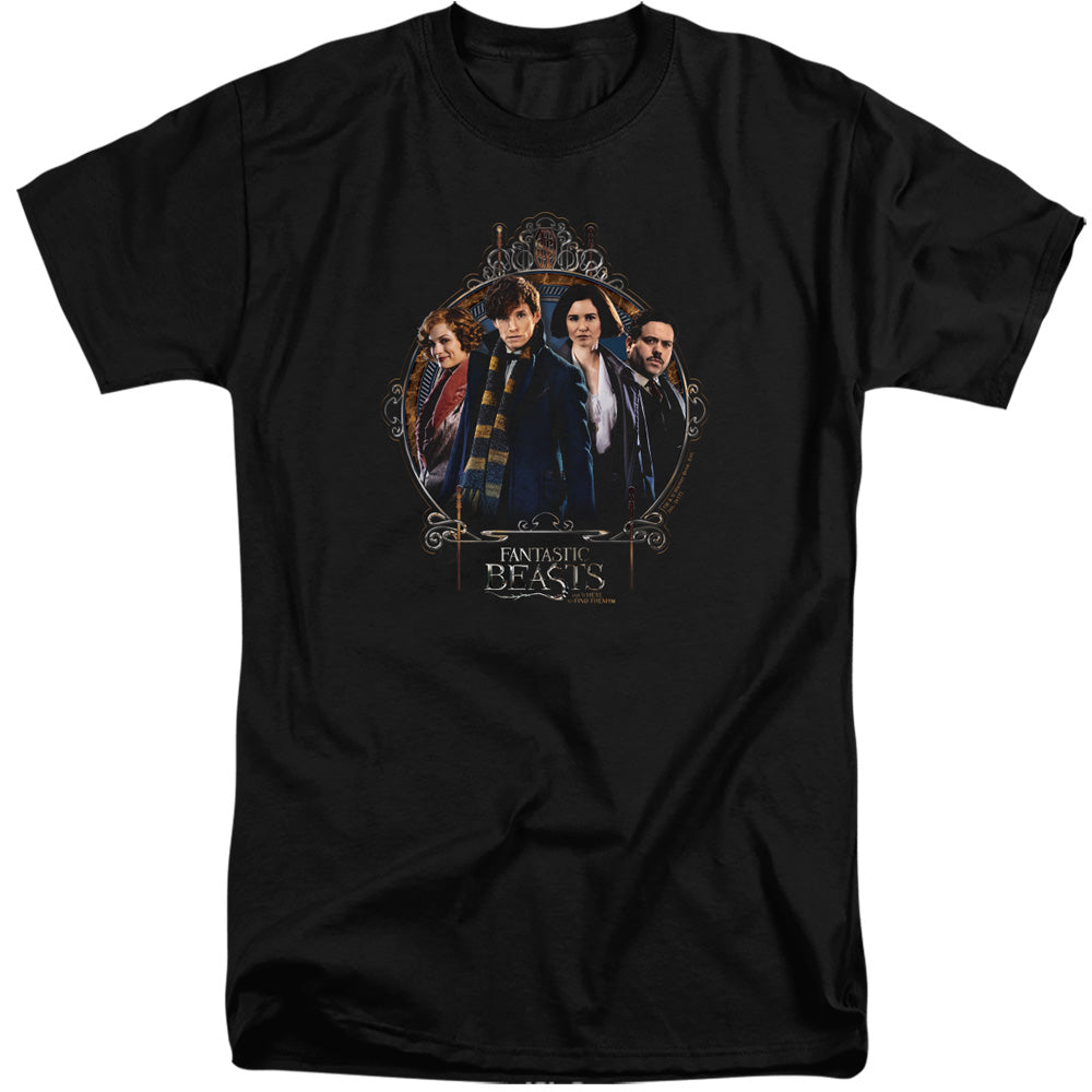 Fantastic Beasts Group Portrait Mens Tall T Shirt Black Officially Licensed