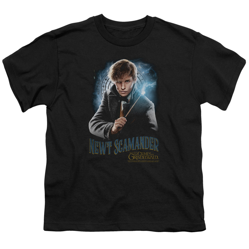 Fantastic Beasts 2 Scamander Monogram Kids Youth T Shirt Black