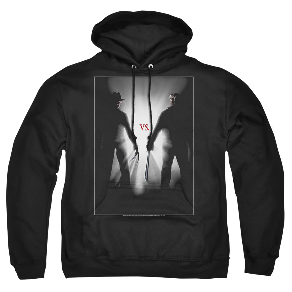 Freddy Vs Jason Silhouettes Mens Hoodie Black Officially Licensed