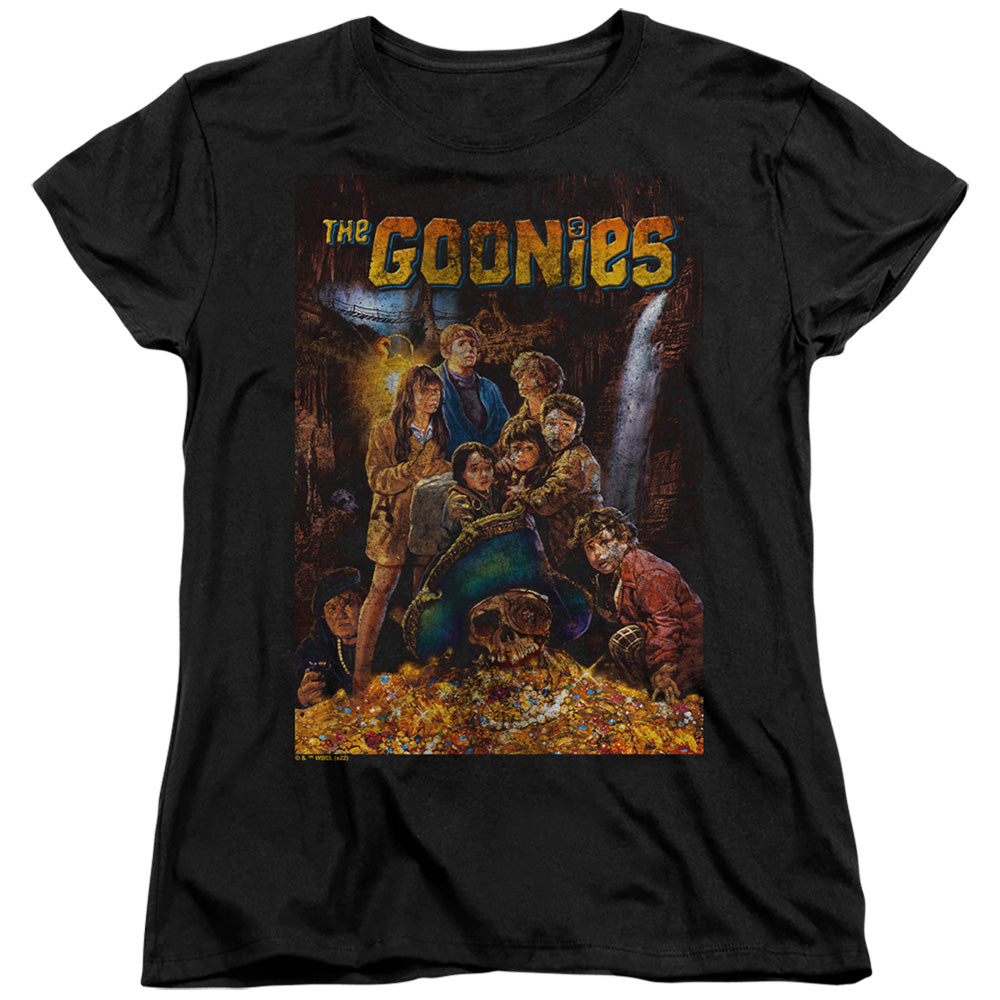 The Goonies Poster Womens T Shirt Black Officially Licensed