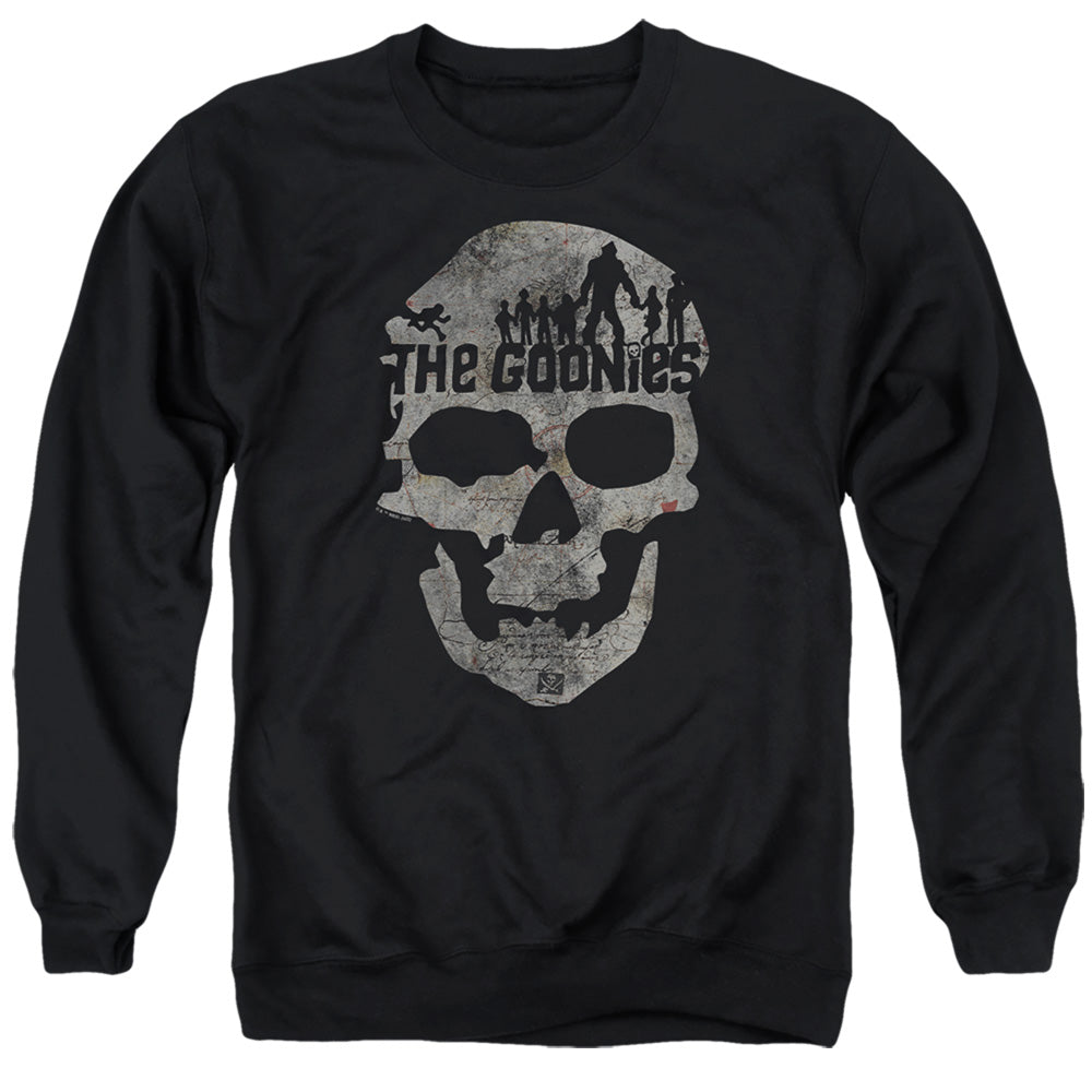 The Goonies Skull 1 Mens Crewneck Sweatshirt Black Officially Licensed