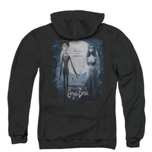 Load image into Gallery viewer, Corpse Bride Poster Back Print Zipper Mens Hoodie Black