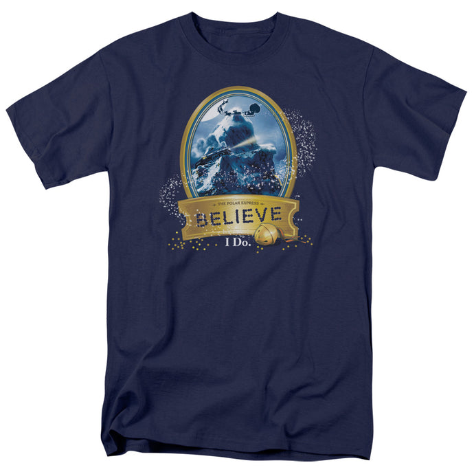 The Polar Express True Believer Mens T Shirt Navy Blue