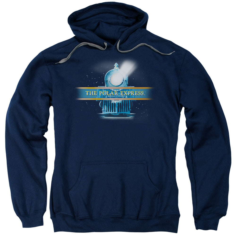 The Polar Express Train Logo Mens Hoodie Navy Blue