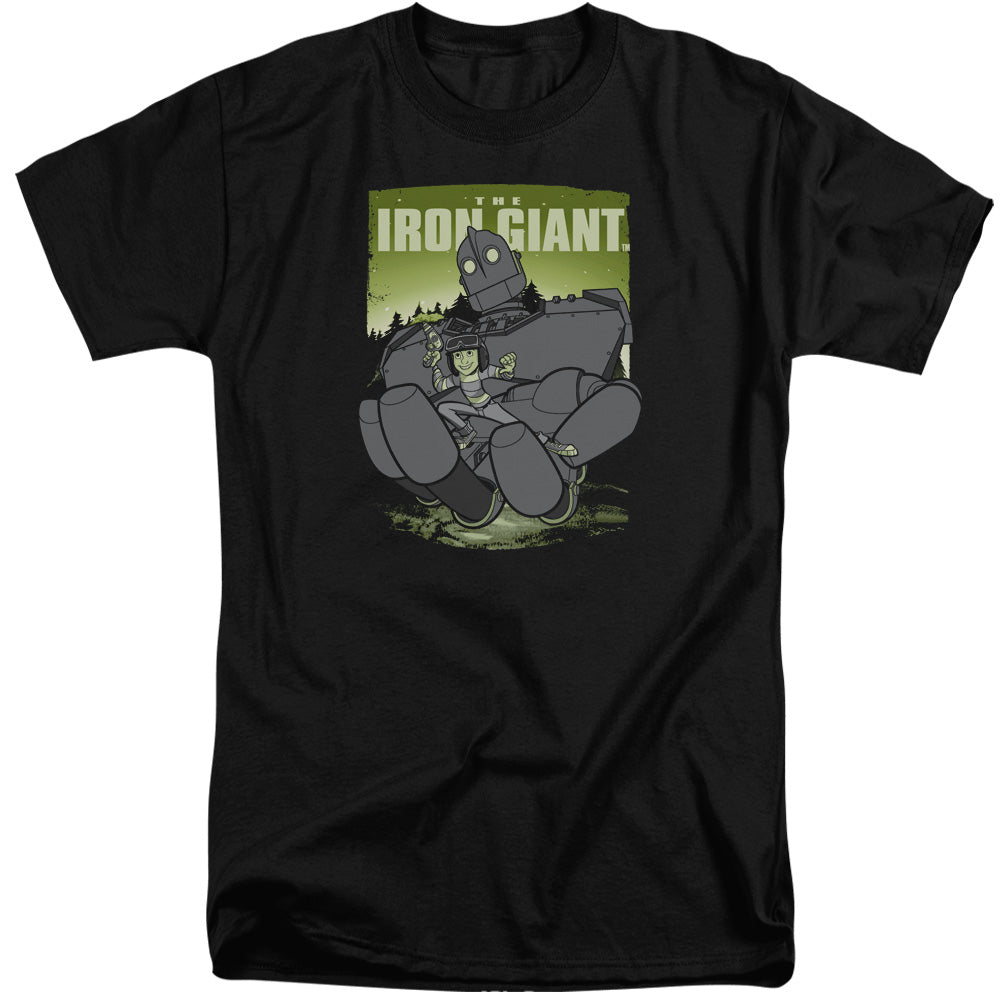 Iron Giant Helping Hand Mens Tall T Shirt Black Officially Licensed