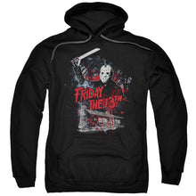 Load image into Gallery viewer, Friday The 13th Cabin Mens Hoodie Black