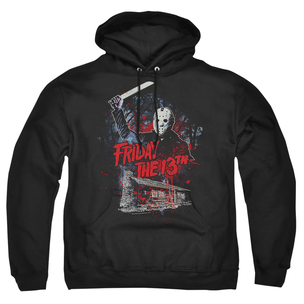 Friday The 13Th Cabin Mens Hoodie Black