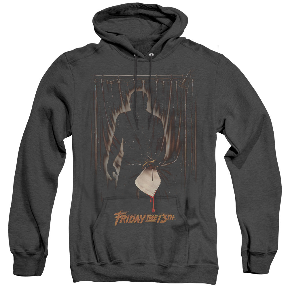 Friday The 13Th Part 3 Poster Mens Heather Hoodie Black Officially Licensed