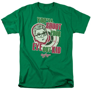 A Christmas Story You'll Shoot Your Eye Out Mens T Shirt Kelly Green