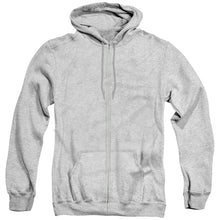 Load image into Gallery viewer, Elf Cotton Headed Back Print Zipper Mens Hoodie Athletic Heather