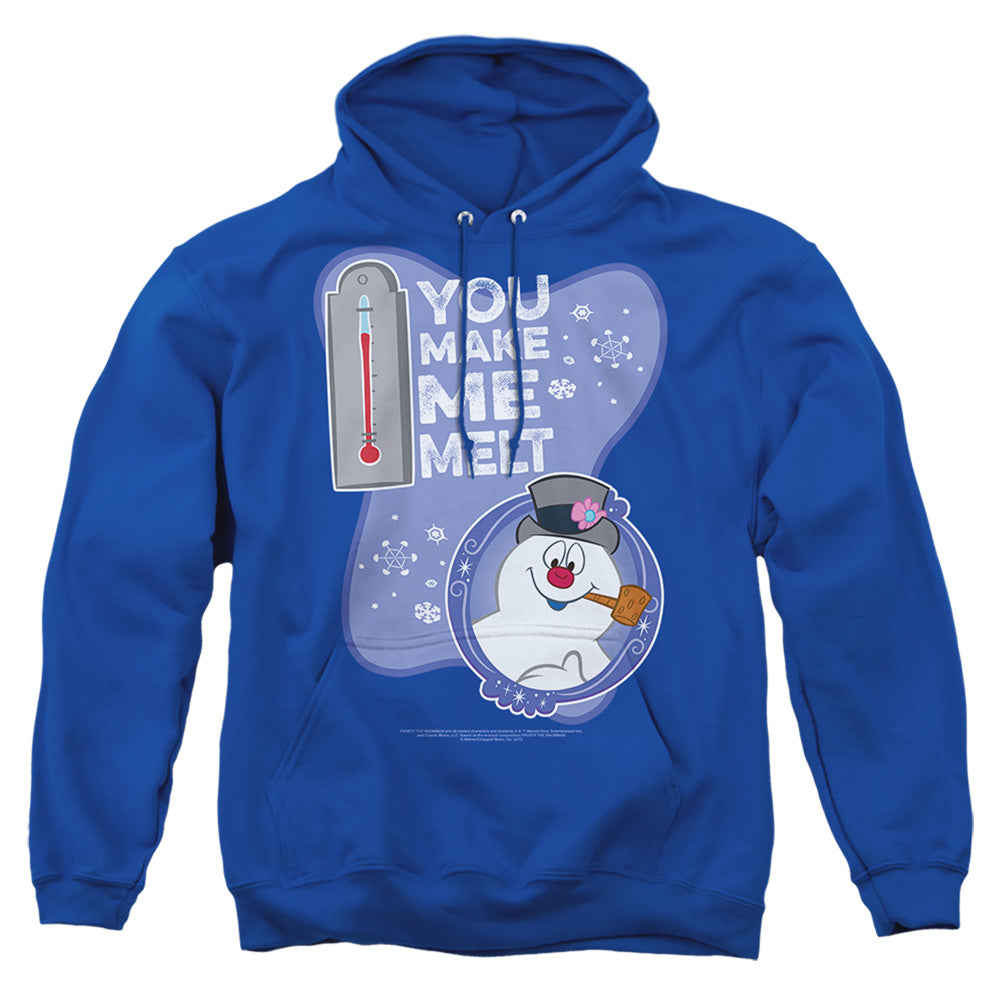 Frosty The Snowman Melt Mens Hoodie Royal Blue Officially Licensed