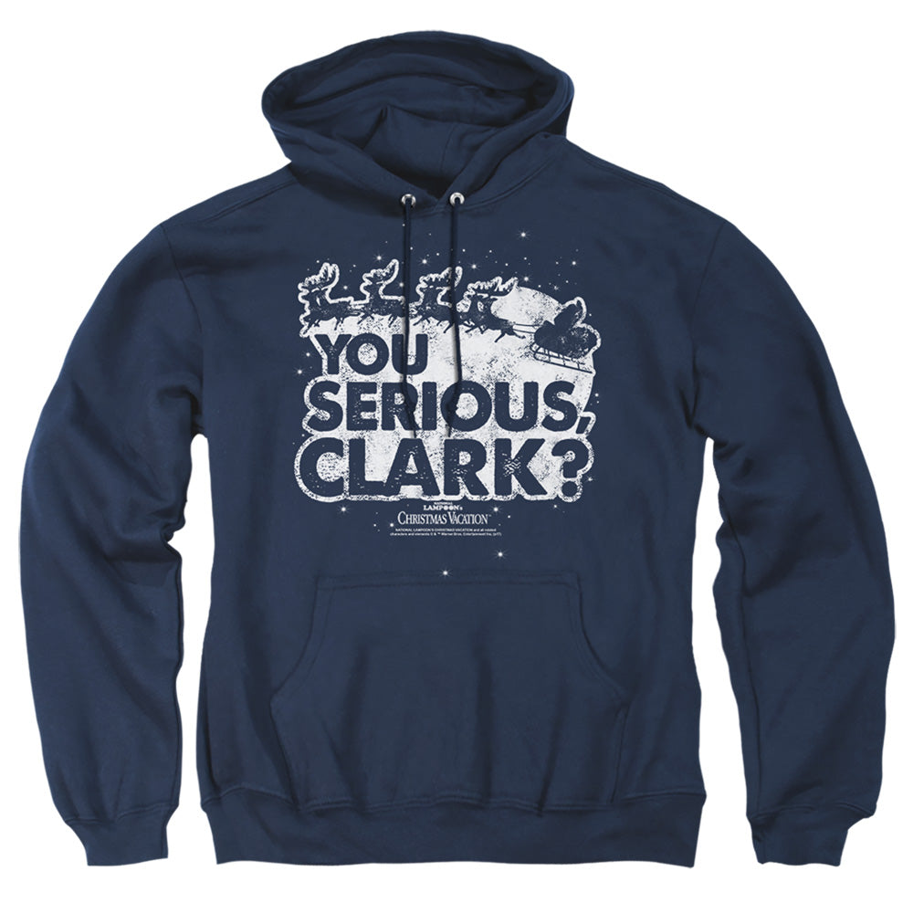 Christmas Vacation You Serious Clark Mens Hoodie Navy Officially Licensed