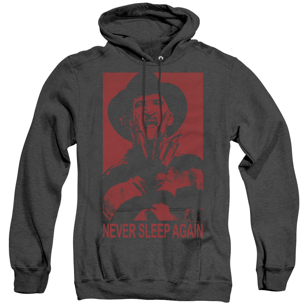 Nightmare On Elm Street Never Sleep Again Mens Heather Hoodie Black Officially Licensed