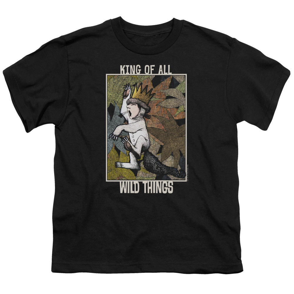 Where The Wild Things Are King Of All Wild Things Kids Youth T Shirt Black