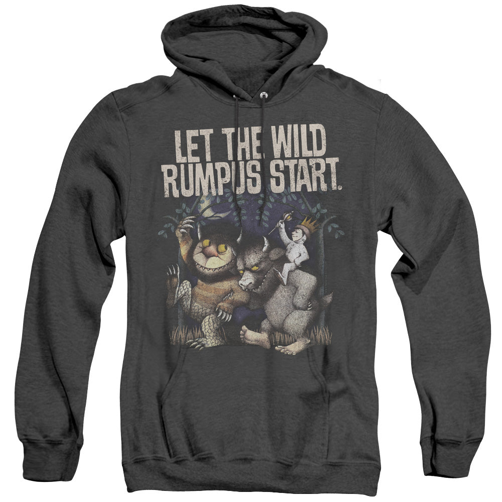 Where The Wild Things Are Wild Rumpus Mens Heather Hoodie Black Officially Licensed