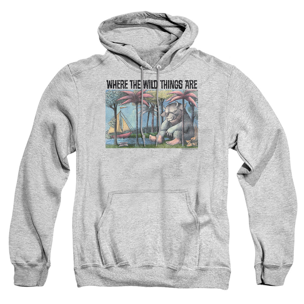 Where The Wild Things Are Cover Art Mens Hoodie Athletic Heather Officially Licensed