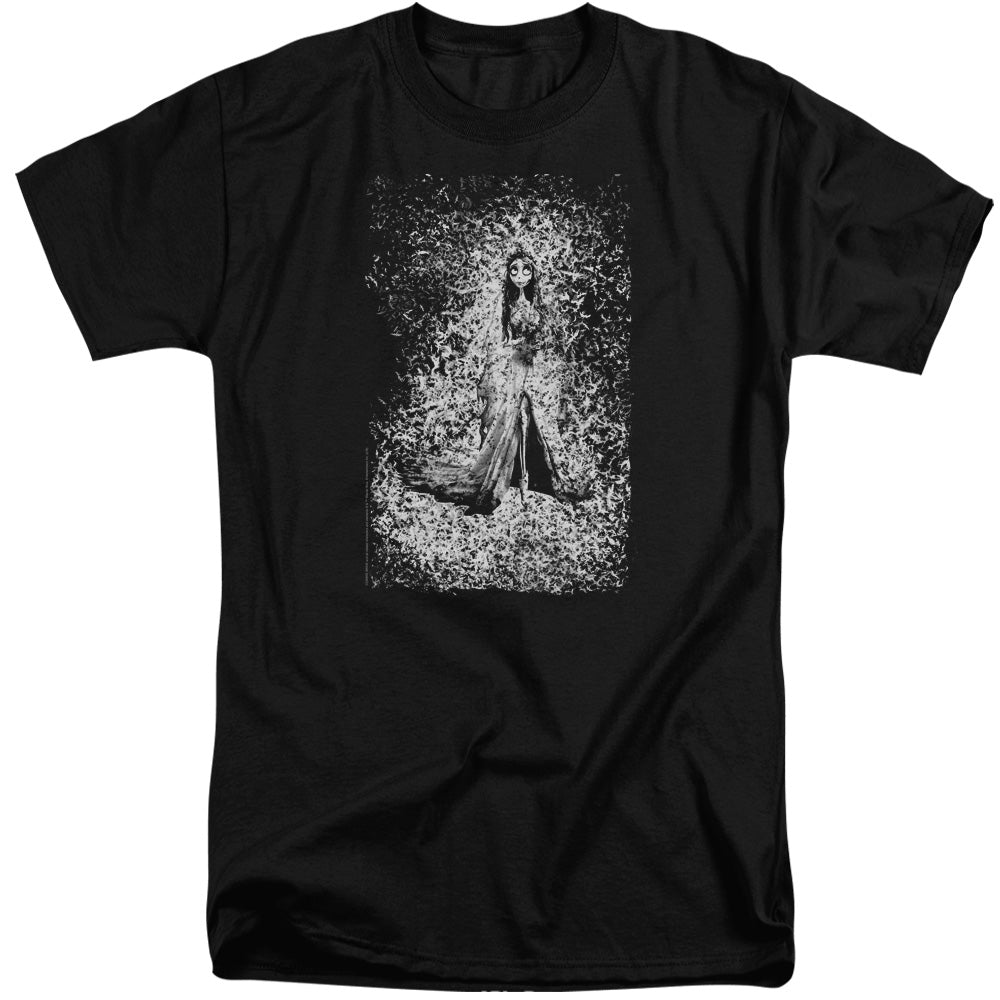 Corpse Bride Bird Dissolve Mens Tall T Shirt Black