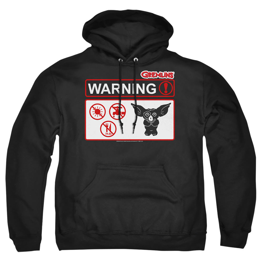 Gremlins Warning Mens Hoodie Black Officially Licensed